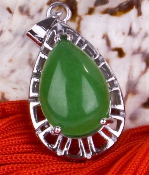 Silver Jade Pendant Necklace [style12]