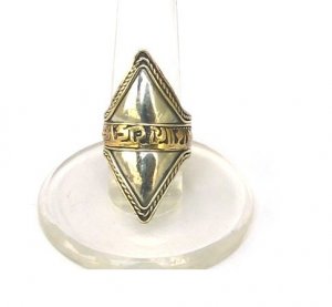 Tibet Silver Tibetan "Om Mani Padme Hum" Buddhist Prayer Sutra Ring