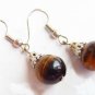 Silver Tiger's Eye Earrings