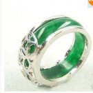 Genuine Jade Silver Ring