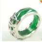 Genuine Jade Silver Ring