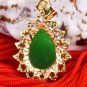 18K Gold Jade Crystal Pendant Necklace [style18]