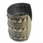 Antique Bronze Military Studded Cuff Bangle Bracelet