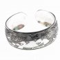 Antique Tibetan Silver Chinese Dragon Cuff Bracelet Bangle