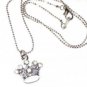 Lot of (4) Silver Crystal Pendant Crown Necklaces Wholesale