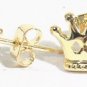 Lot of (5) 18KGP Gold Crown Stud Earrings Pairs Wholesale