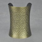 Antique Hammered Bronze Textured Metal Cuff Bangle Indian Bracelet