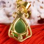 18K Gold Jade Crystal Pendant Necklace [style20]