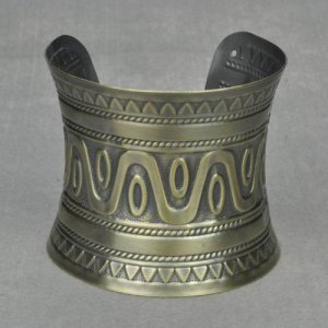 Antique Bronze Copper Roman Greek Style Cuff Bangle Bracelet