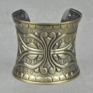 Antique Bronze Greco-Roman Style Cross Cuff Bangle Bracelet