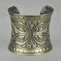 Antique Bronze Greco-Roman Style Cross Cuff Bangle Bracelet