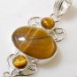 Silver Tiger's Eye Pendant Necklace [style8]