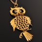 Trendy Gold Owl Pendant Necklace