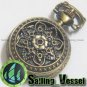 Antique Vintage Brass Quartz Pocket Watch Pendant Necklace