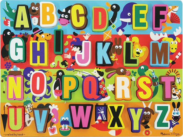 Jumbo ABC's Chunky - 26 piece Melissa & Doug puzzle - Ages 3+