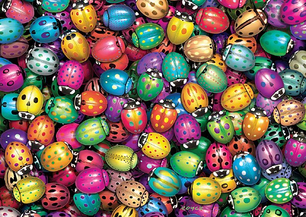 Lots O' Ladybugs - 1,000 piece Ravensburger puzzle - for Ages 12+