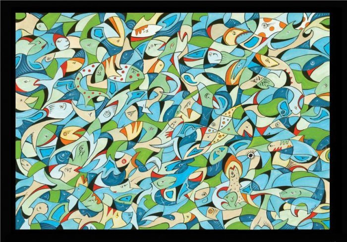 Fishery - 315 piece Impossible Puzzle by Great American - for Ages 12+