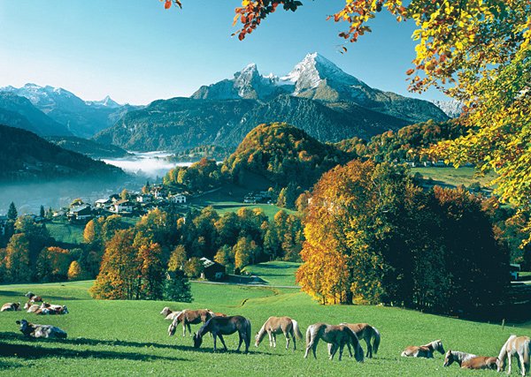 Berchtesgaden, Germany - 1,000 piece Ravensburger puzzle - for Ages 12+
