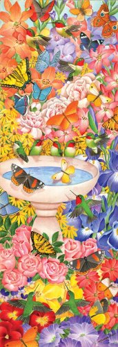 Hummingbird Haven - 500 piece MasterPieces Vertcal Panoramic jigsaw puzzle - for Ages 12+