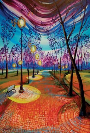 From Dusk Like Candlesticks - 550 piece Great American puzzle - for Ages 12+