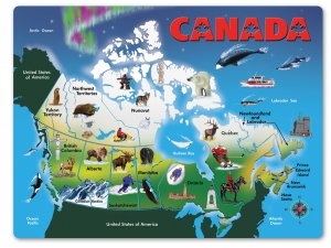 Map of Canada - 31 piece Melissa & Doug wooden puzzle - Ages 5+