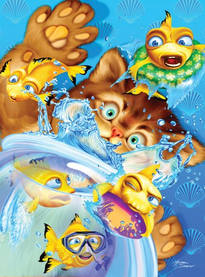 Kitty Chaos - 300 piece Ravensburger puzzle - for Ages 9+