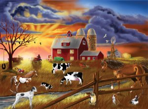 Rustic Dusk - 200 piece Melissa & Doug jigsaw puzzle - for Ages 8+