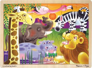 African Plains - 24 piece Melissa & Doug puzzle - Ages 3+
