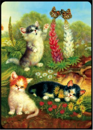 Cats & Butterflies - Bridge Playing Cards - NEW