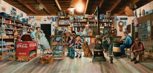 Little Shoppers - 1,000 piece SunsOut puzzle - for Ages 12+