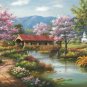 Covered Bridge in Spring - 300 piece SunsOut puzzle - for Ages 8+