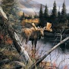 River Crossing - Moose - 500 piece SunsOut puzzle - for Ages 12+