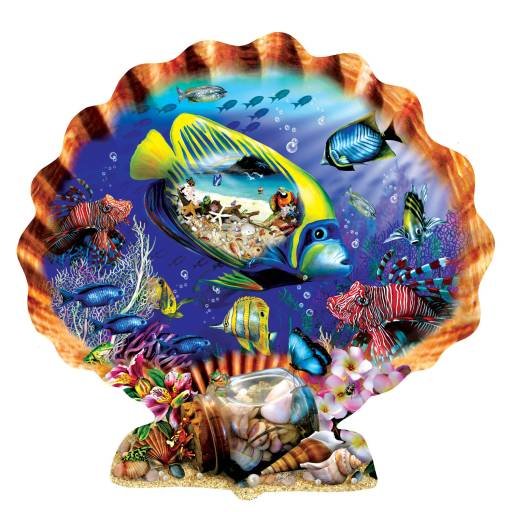 Souvenirs of the Sea - 1,000 piece Shaped SunsOut puzzle - for Ages 12+
