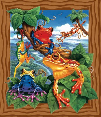 Frogs - 100 piece SunsOut Mini puzzle