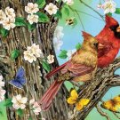 A Cardinal Pair - 1,000 Large Piece SunsOut puzzle - for Ages 12+