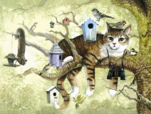 Oscar the Birdwatcher - 100 piece SunsOut Mini puzzle