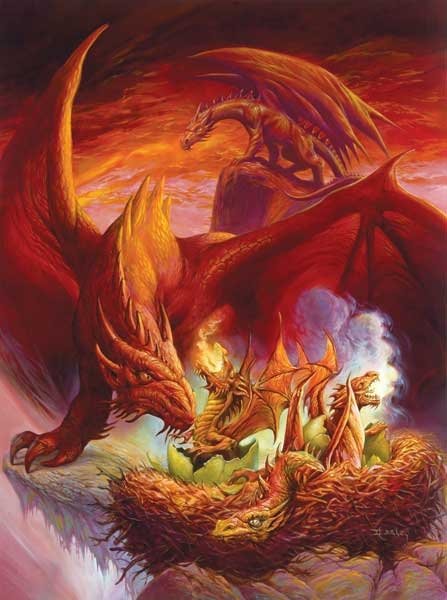 Hatchlings - Dragons - 1,000 piece SunsOut puzzle - for Ages 12+