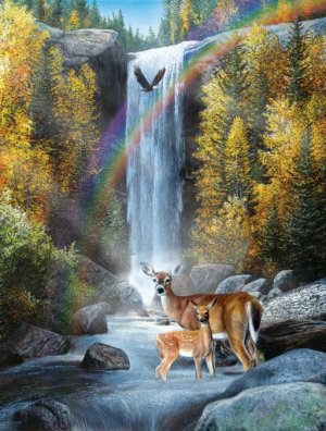 Rainbow Setting - 500 piece SunsOut puzzle - for Ages 12+