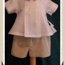 Little Gentleman Boys 2 Pc. Linen Set  3 Months