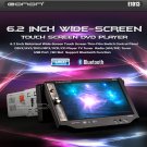 6.2 Car dvd detachable face sd/tv/mp3 lcd player