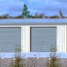 Steel Metal 5-Car Garage + Shop, Building Kit 1488 sq ft