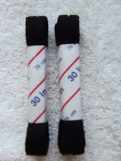 30 inch black shoelaces