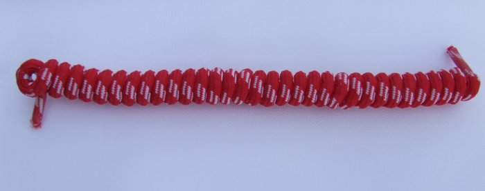 red elastic shoe laces