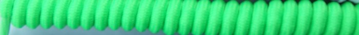 Neon Green Curly Shoelaces