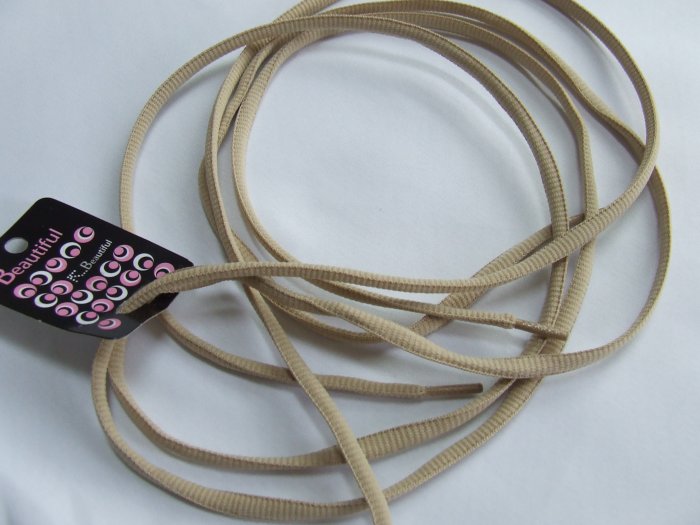 tan flat shoelaces