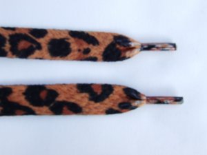 leopard shoe strings