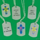 Inspirational 'Dog-tag' Necklace (Coloured)