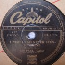 Les Paul 10in 78rpm  Single Capitol UK