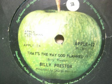 Billy Preston 7in Single Apple