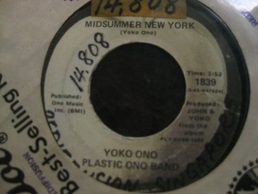 Yoko Ono Plastic Ono Band 7in Single Apple